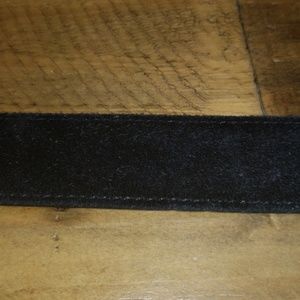 Mens Reversible Black Suede & Leather belt